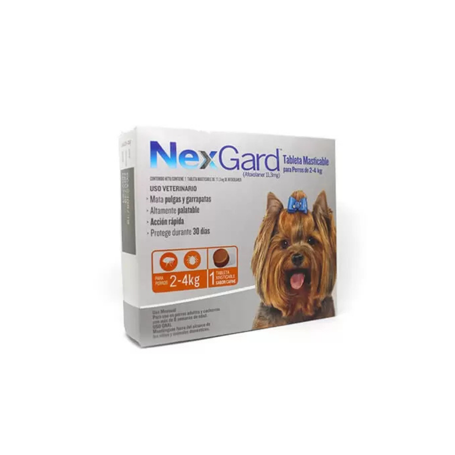 Nexgard - Comprimido masticable para la protección oral contra pulgas, garrapatas y acaros