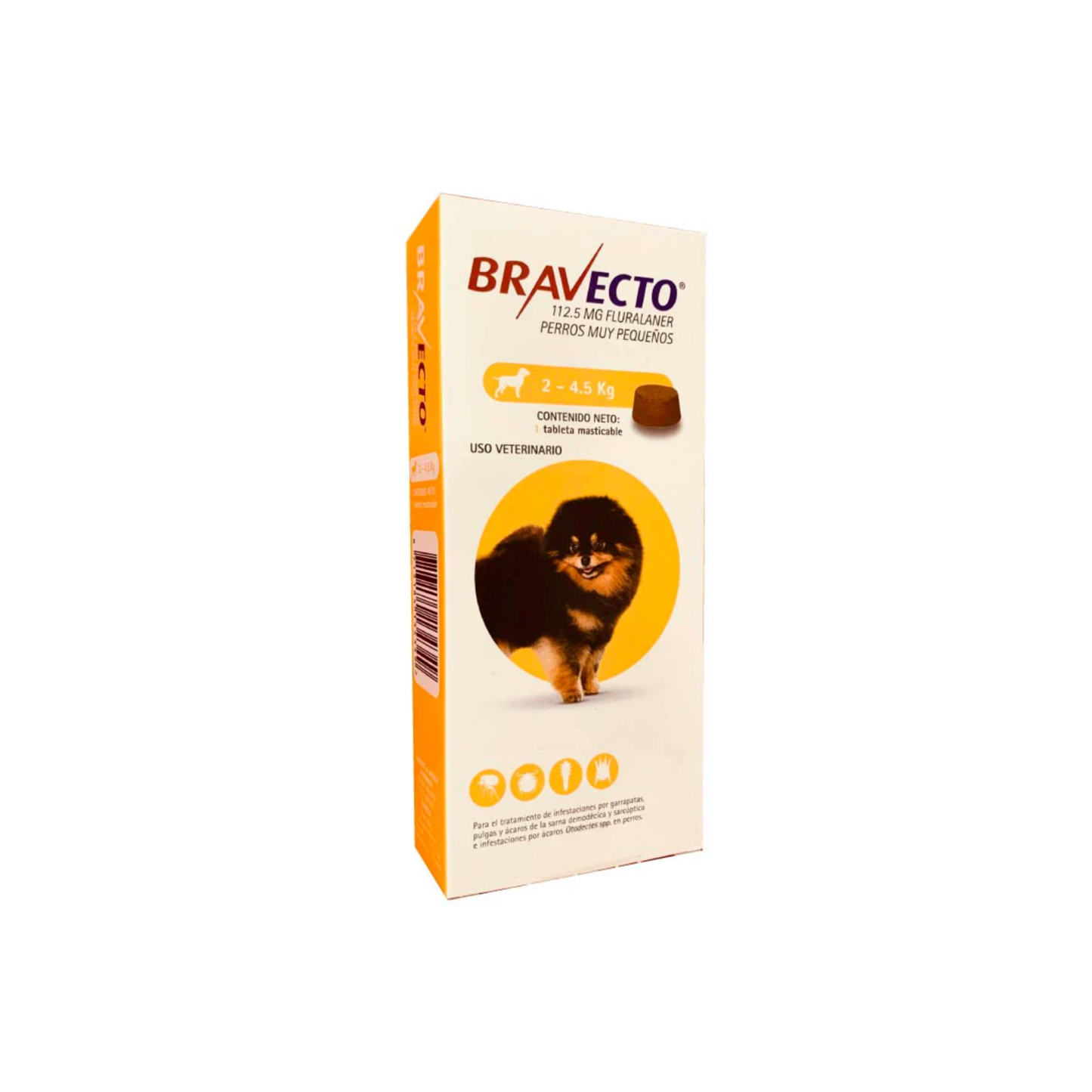 Bravecto- Comprimido masticables contra pulgas, garrapatas y acaros