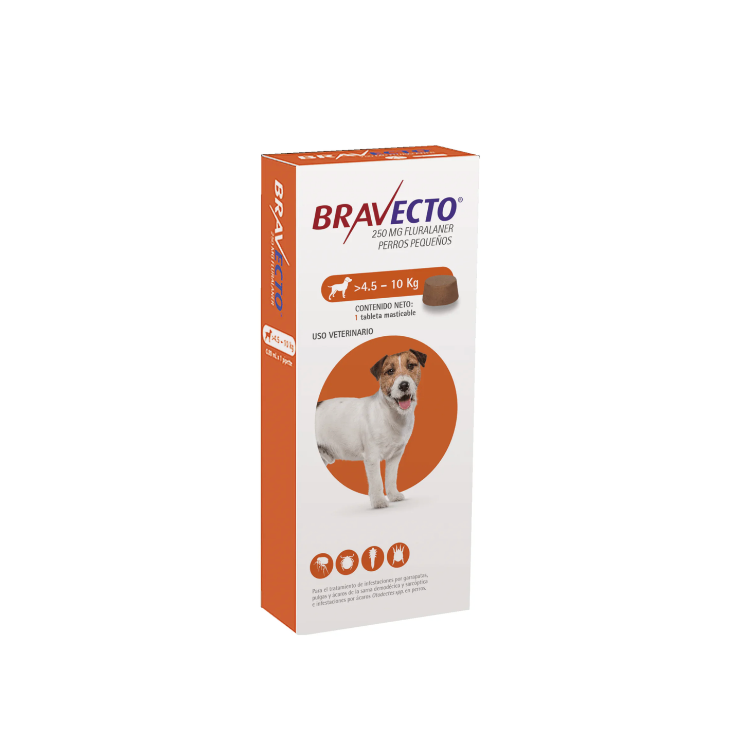 Bravecto- Comprimido masticables contra pulgas, garrapatas y acaros