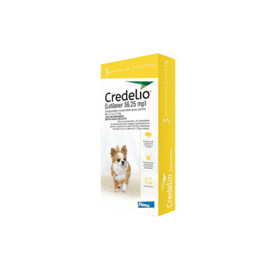 Credelio es un comprimido masticable de administración oral para perros, diseñado para el tratamiento y control efectivo de infestaciones por pulgas, garrapatas y ácaros