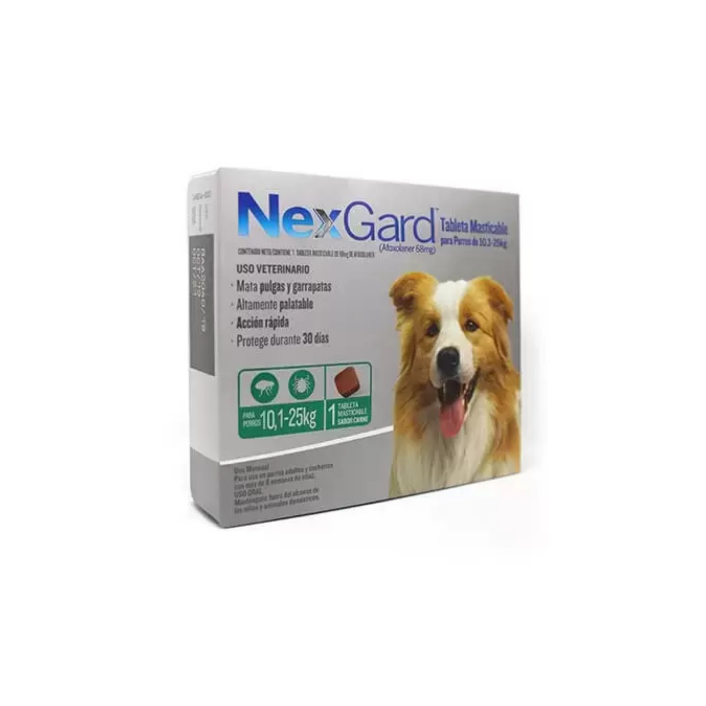 NexGard - Comprimido masticable contra pulgas, garrapatas y acaros