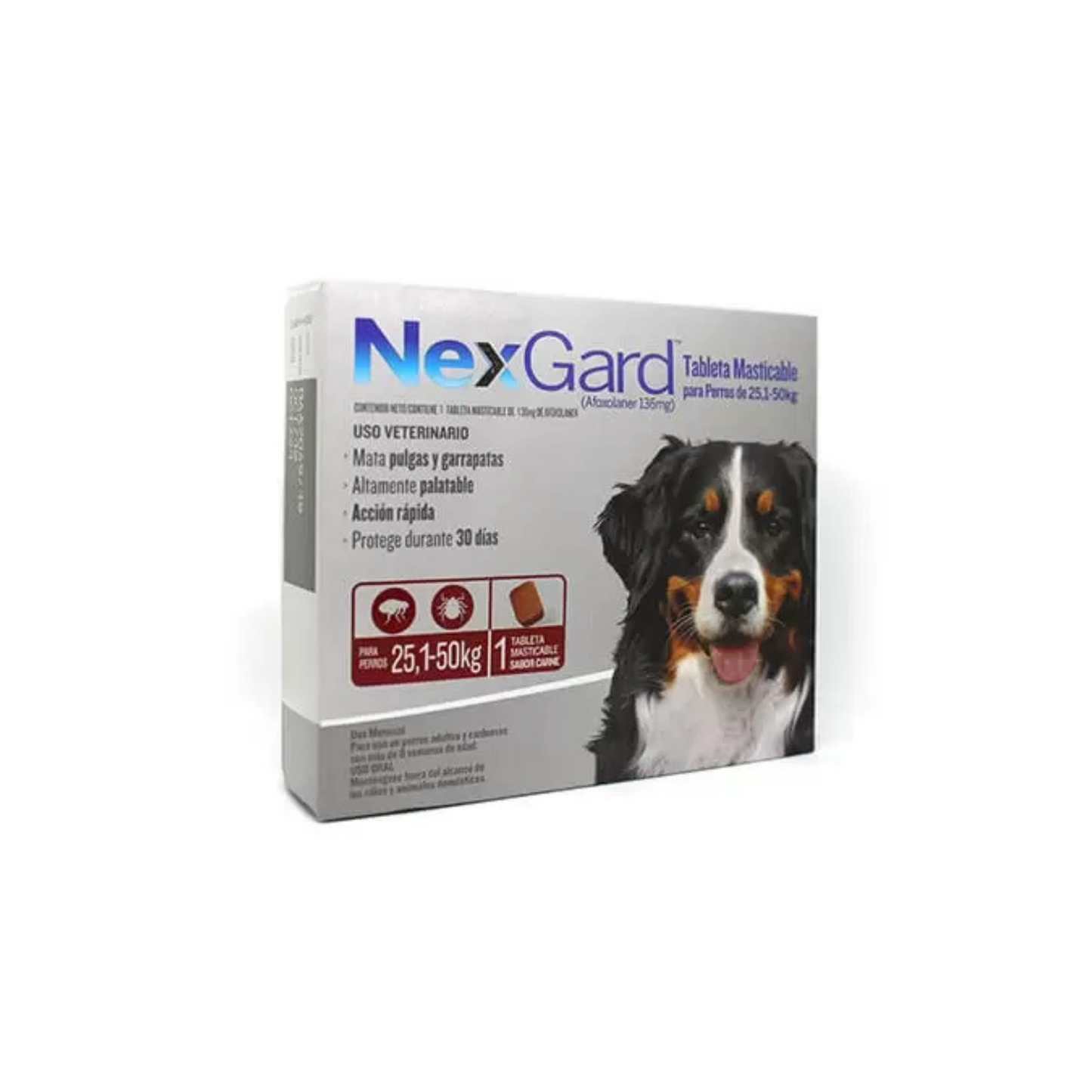 NexGard - Comprimido masticable contra pulgas, garrapatas y acaros